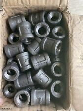 3/8" BLACK MALLEABLE IRON STRAIGHT COUPLING fitting pipe npt - LOT OF 40 for sale  Shipping to South Africa