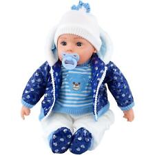 20" Lifelike Large Size Soft Bodied Boy Baby Doll With Dummy & Sounds for sale  EDENBRIDGE