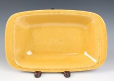 Usado, Tigela de servir vintage antiga Hoganas Keramik 13" amarela Suécia grés cerâmica comprar usado  Enviando para Brazil