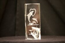 etched glass paperweight for sale  Fort Mill