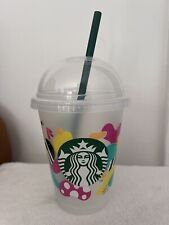 STARBUCKS Reusable Cold Cups & Straws - LIMITED EDITION -Forgot Me Not Frappe for sale  ABERDEEN
