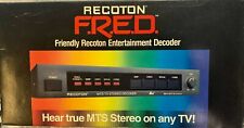 Decodificador de entretenimiento estéreo Recoton F.R.E.D MTS TV nuevo - artículo vintage segunda mano  Embacar hacia Argentina