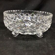 20cm Round Footed Crystal  Diamond Cut Bowl ( 30)# 940 for sale  Shipping to South Africa