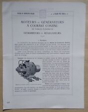 Oerlikon moteurs générateurs d'occasion  Grancey-le-Château-Neuvelle