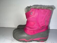 CAMPRI GIRLS PINK WILLIES HOOK&LOOP FUR TRIM SNOW MID CALF BOOT UK 2 EU 34 KD017 for sale  Shipping to South Africa
