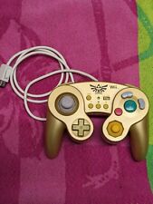 Controlador dorado Nintendo Wii U HORI Battle Pad Gamecube Zelda probado segunda mano  Embacar hacia Argentina