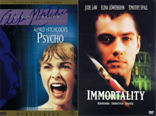 Conjunto de 2 DVDs Psycho (1960) / Immortality (2002) Alfred Hitchcock Jude Law Norman Ba comprar usado  Enviando para Brazil