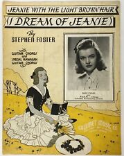 Partituras vintage 1939 Dale Evans I Dream of Jeanie com cabelo castanho claro comprar usado  Enviando para Brazil