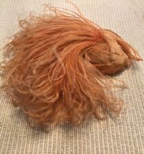 Vintage Hat Adornment Ostrich Feather Plume Curlie Peach Color Rare Unique for sale  Shipping to South Africa