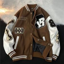Embroidery Jackets Coats Men Street Hip-Hop Trend Baseball Uniform Couple Casual for sale  Shipping to South Africa