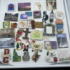 Vintage Refrigerator Magnets Lot of 34 Tiki Travel Coke Totem MORE, used for sale  Shipping to South Africa