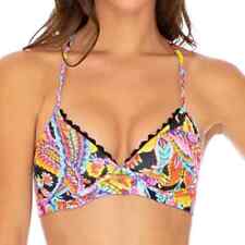 Luli Fama Bikini Women’s Sz XL Floral Lace Trim Underwire Padded Reversible for sale  Shipping to South Africa