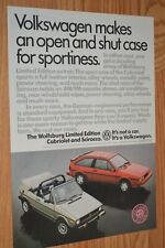 1985 cabriolet scirocco for sale  Hartland