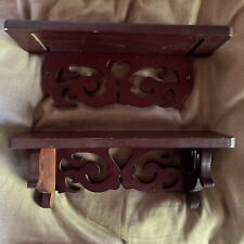 Small Vintage Solid Wood Accent Shelves, Selling As Set, BENEFITS CHARITY for sale  Shipping to South Africa