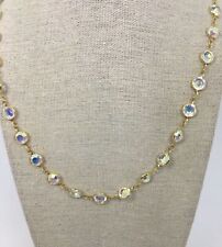 Swarovski Iridescent Crystal Bezel Necklace for sale  Shipping to South Africa