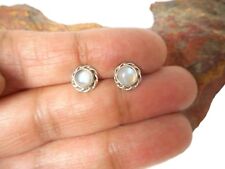 Round moonstone sterling for sale  UK
