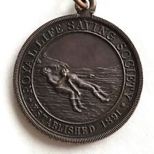 Medalha de bronze Royal Life Saving Society (tipo Segunda Guerra Mundial) concedida a P. Singleton 1934  comprar usado  Enviando para Brazil