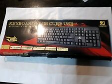 Q Micro teclado cubo fino USB preto em plástico original, usado comprar usado  Enviando para Brazil