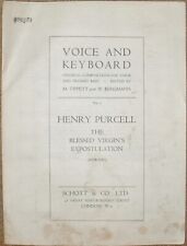 Voice & Keyboard-Henry Purcell-THE BLESSED VIRGINS ESPOSTULATION (soprano)- 1947 comprar usado  Enviando para Brazil