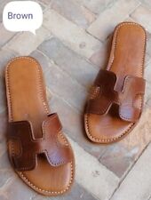 Moroccan leather sandals d'occasion  Expédié en France