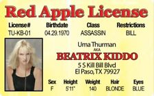 Beatrix Kiddo Pulp Fiction Red Apple Novidade Licença FEITA EM METAL/ALUMÍNIO comprar usado  Enviando para Brazil