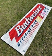 VINTAGE 1998 ANHEUSER BUSCH BUDWEISER OFFICIAL BEER NASCAR HUGE BANNER SIGN USA for sale  Shipping to South Africa
