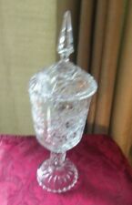 cut dish glass vase candy for sale  Silver Spring
