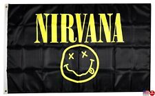 NIRVANA Smiley Face 3x5 Flag Wall 3 x 5 Banner Man Cave Flags USA New for sale  Shipping to South Africa