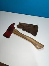 Vintage Mann Edge Fireman Hatchet with leather sheath Lewistown, Pennsylvania for sale  Shipping to South Africa