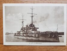 Gebraucht, Postkarte Schlachtschiff SMS Rheinland Feldpost Kaiserliche Marine aus 1917 gebraucht kaufen  Niederzissen