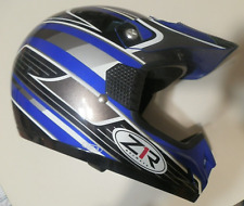 Usado, ZR ZR1 Azul Gris Negro ZRP-X Moto Motocross Motocicleta ATV Casco Completo Adulto S segunda mano  Embacar hacia Argentina