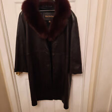Black leather coat for sale  Hackettstown
