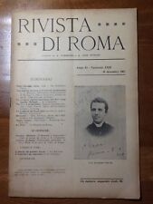 1907 lumbroso rivista usato  Roma