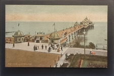 Eastbourne Postcard C1910 Sussex The Pier Turnstiles Signage Boards Edwardians for sale  Shipping to South Africa