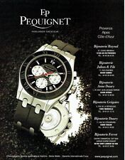 Publicité Advertising  0817  1996  montre chrono Moorea homme EP Pequignet * d'occasion  Roquebrune-sur-Argens