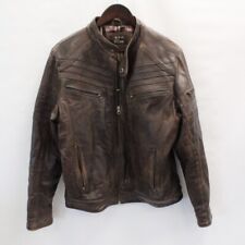 vintage mens leather biker jacket for sale  LEEDS