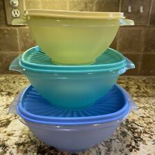 Usado, Tazones Tupperware 3 Piezas Color Clásico Servalier Con Tapas Hermosos Colores segunda mano  Embacar hacia Argentina