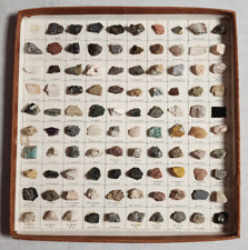 Vintage 100 Set Thumbnail Minerals & Rock Specimens w ID Information - Missing 1 for sale  Shipping to South Africa