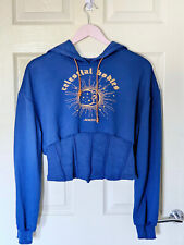 Blue cropped jumper for sale  LIVERPOOL