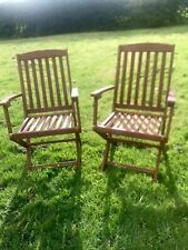 folding outdoor wooden chairs for sale  BEWDLEY
