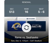 Rams seahawks tickets for sale  Fountain Valley