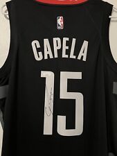 Camiseta Clint Capela autografada assinada Houston Rockets certificado de autenticidade JSA comprar usado  Enviando para Brazil