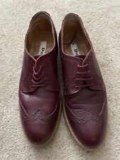 Men burgundy leather for sale  BURY