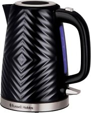 Russell Hobbs Electric Kettle 26384 Textured 1.7L Black Fast Boil 3000W Cordless for sale  Shipping to South Africa