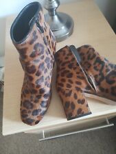 zara leopard boots for sale  PLYMOUTH