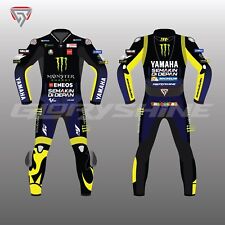 Terno de corrida Valentino Rossi motocicleta couro Movistar Yamaha MotoGP 2017 comprar usado  Enviando para Brazil