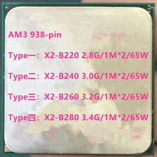 CPU AMD ATHLON II X2-B220 X2-B240 X2-B260 X2-B280 AM3 938-pin 1M 65W, usado comprar usado  Enviando para Brazil