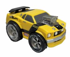 Little Tikes 1969 Ford Boss Mustang Spark Racerz Rev and Go Toy Car Yellow Black for sale  Shipping to South Africa