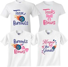 Usado, Camiseta chá de bebê Burnouts or Bows, Guardião do Gênero, revelação de gênero comprar usado  Enviando para Brazil