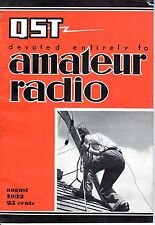 1932 (Aug.) QST Amateur Radio magazine, An Efficient Battery-Powered Transmitter d'occasion  Expédié en France